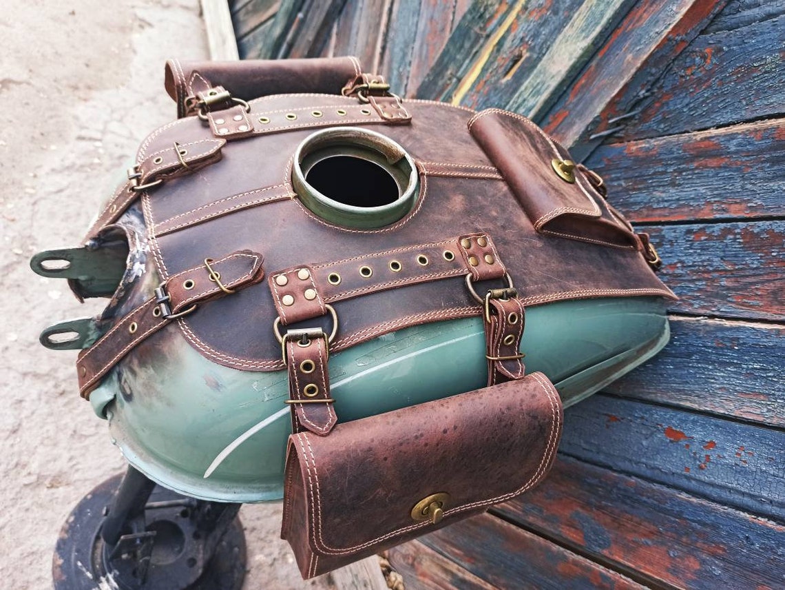 Ural Fuel Tank Leather Cover Bags Ural Fuel Tank Gas Bags Etsy