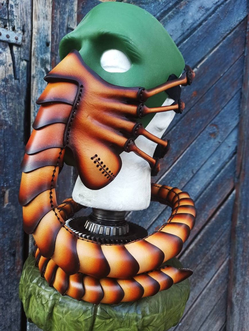 Facehugger Mask Alien Mask Covid Symbol Leather Mask. Etsy