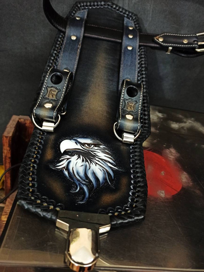 Leather Utility Belt Thigh Bag Thigh Holster Leather Hip Etsy