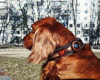 Collier de chien Apple Air Tag en cuir de qualité supérieure personnalisé/personnalisable, collier de chien fait à la main, cadeau personnalisé pour animaux de compagnie, collier de chien personnalisé