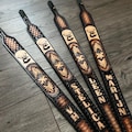 Leather Sling / Strap  - Hand Tooled - Personalized - Handmade-Personalized Leather Strap - Personalized Fathers Day Gift - Groomsman Gift product logo