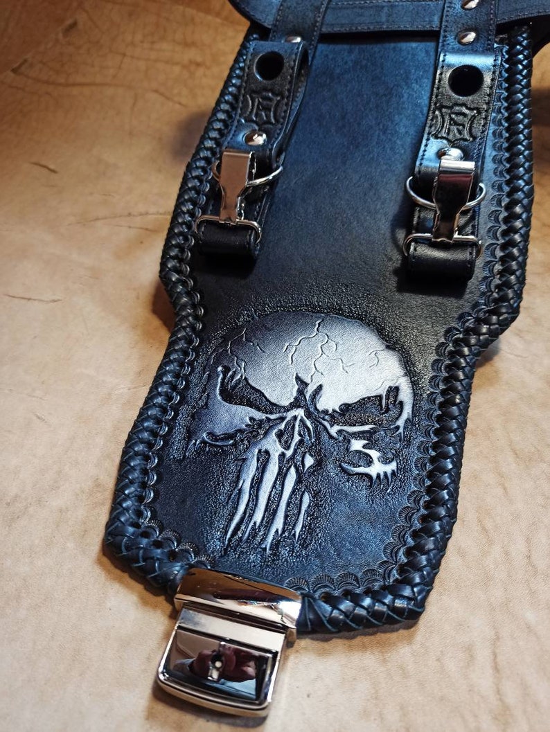 Leather Utility Belt Thigh Bag Thigh Holster Leather Hip Etsy