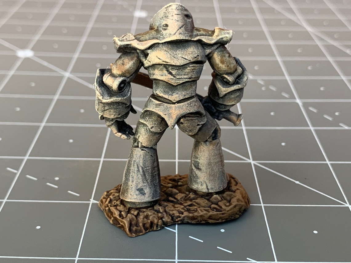 Iron Golem Miniature Mini pintado a mano para mazmorras y Etsy