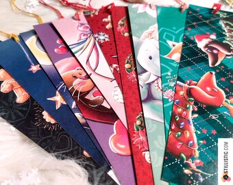 Bookmark with animal illustrations made from recycled paper - ideal gift for birthdays, Christmas, Mother's Day, Father's Day, teachers, and teaching assistants.