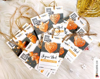 6 Eco-Friendly Christmas Gift Tags: Gingerbread and ex-voto hearts to plant