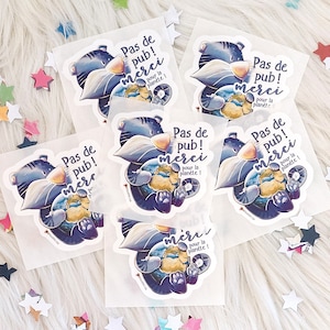 Stickerstopp Pub Tiger und Planet für Briefkasten