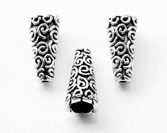 Großverkauf Antiksilber Blumen Perlen Beads Ende Kappen Spacer 9x3mm