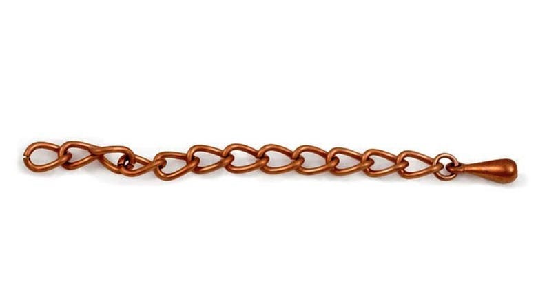 the cheaper The more 10-50 Pieces Copper Extender Chain 5 cm with drop dangle bead Teardrops Extension Chain Findings