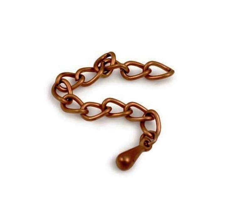 the cheaper The more 10-50 Pieces Copper Extender Chain 5 cm with drop dangle bead Teardrops Extension Chain Findings