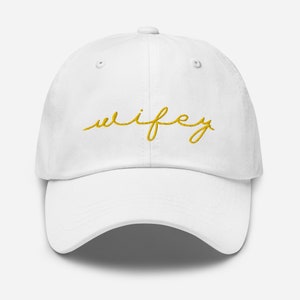 Wifey Baseball Hat Honeymoon Wedding Gift