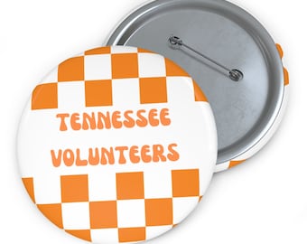 Tennessee Volunteers Vols Football Pin Button, Gameday Tailgate Button