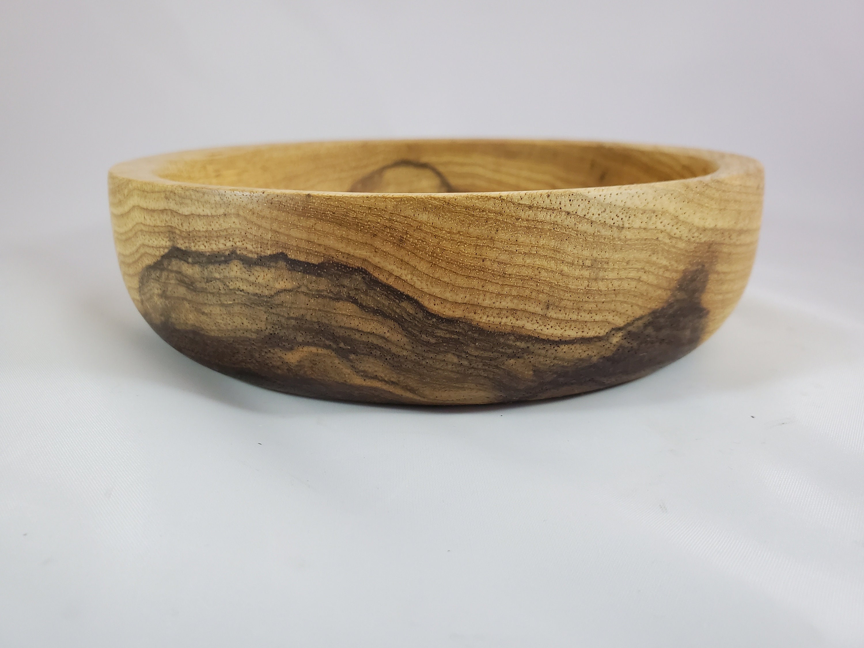 Black Limba Wood Turned Bowl Wooden Art Décor Wooden Entryway Bowl