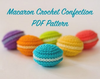 Häkelanleitung Macaron Häkelanleitung PDF Häkelanleitung Spielzeug häkeln Essen Ostern Amigurumi Häkelanleitung Macaron Häkelanleitung