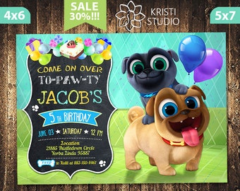 Puppy Dog Pals Invitation - Puppy Dog Pals Invite - Puppy Dog Pals Birthday Invitation - Puppy Dog Pals Party - Puppy Dog Pals Printable