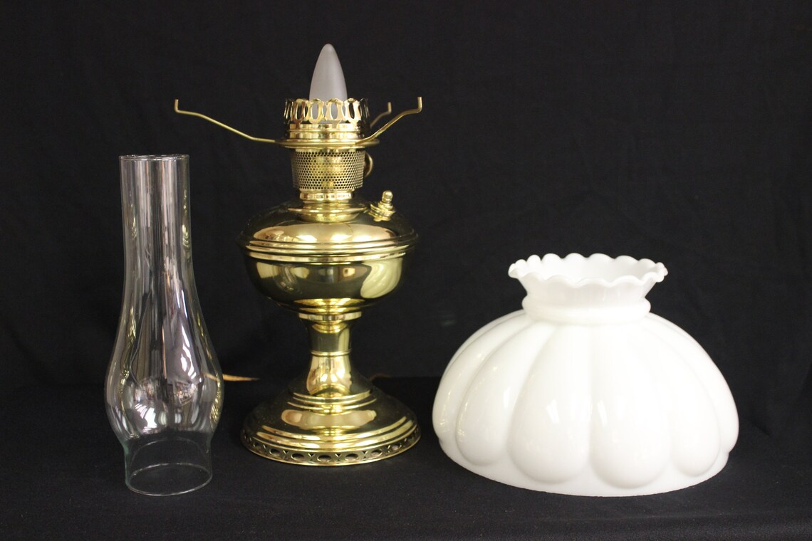 Complete Restored Electrified Brass Aladdin Lamp Model 9 Etsy