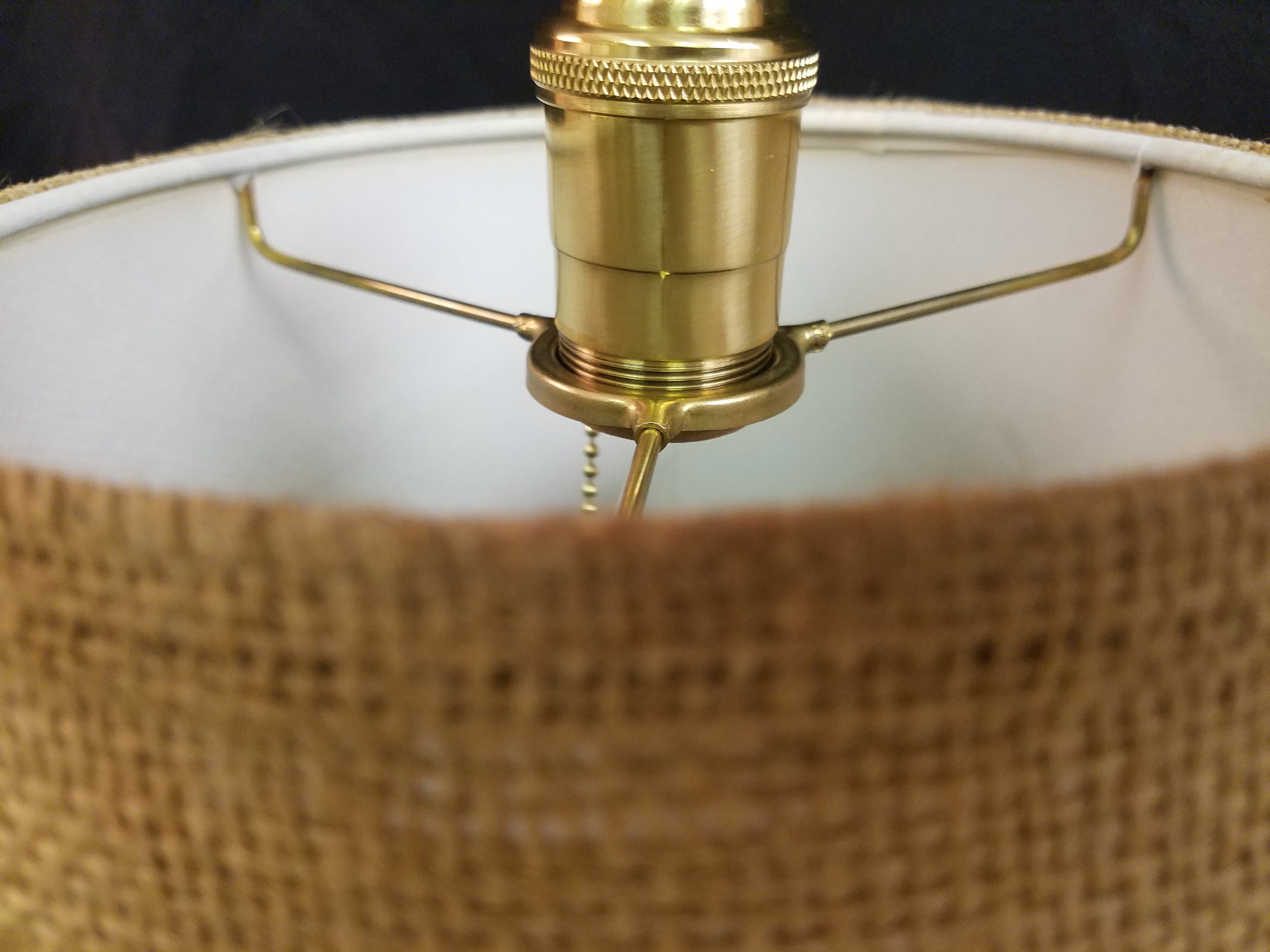 Natural Burlap Lampshade With Uno Fitter for Bridge Lamp - Etsy