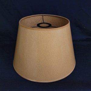 Oil Rubbed Paper Parchment Lampshade with slip Uno fitter