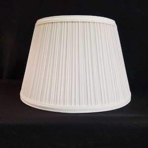 Linen Mushroom Pleated Uno Fitter Lampshade for Bridge Lamp