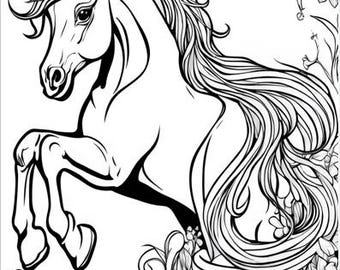 Coloriage licorne