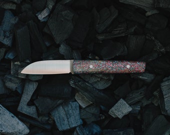 The BEAK | 62mm peeling / kitchen utility knife in AEB-L steel with resin handle