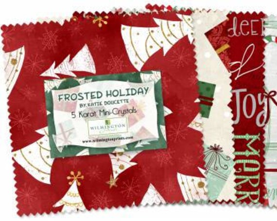 Frosted Holiday Charm Pack (5" square) 24 pieces