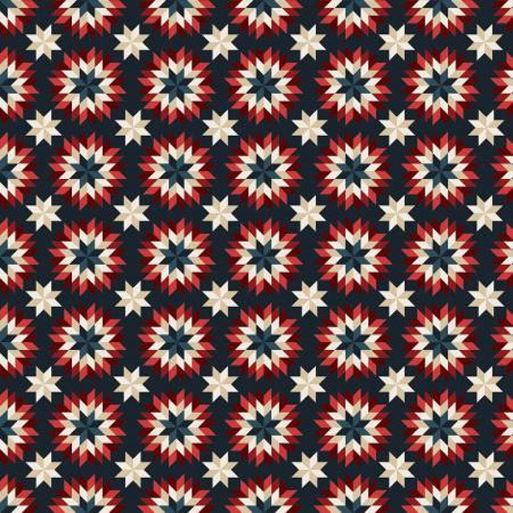 American Heritage Blue Quilt Stars