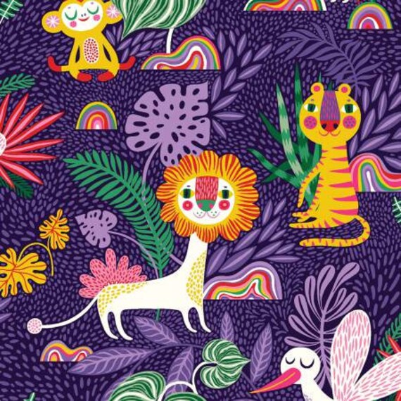 Animal Fun in Dark Purple