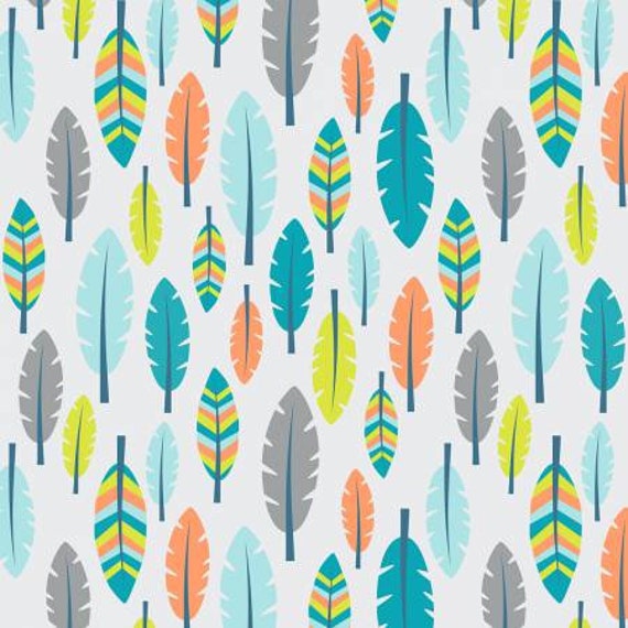 Boho Baby Boy Collection Blue Feathers