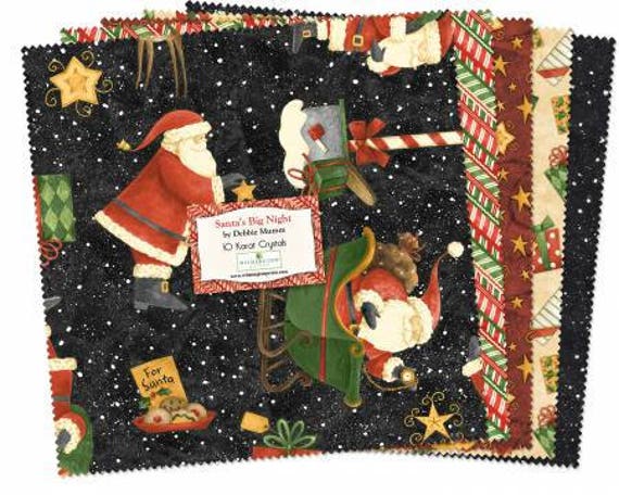 Santa's Big Night 10" squares