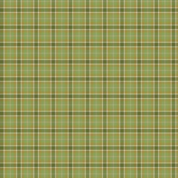 Green Plaid Print