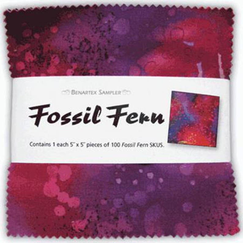 Fossil Fern 5 Squares Package of 100