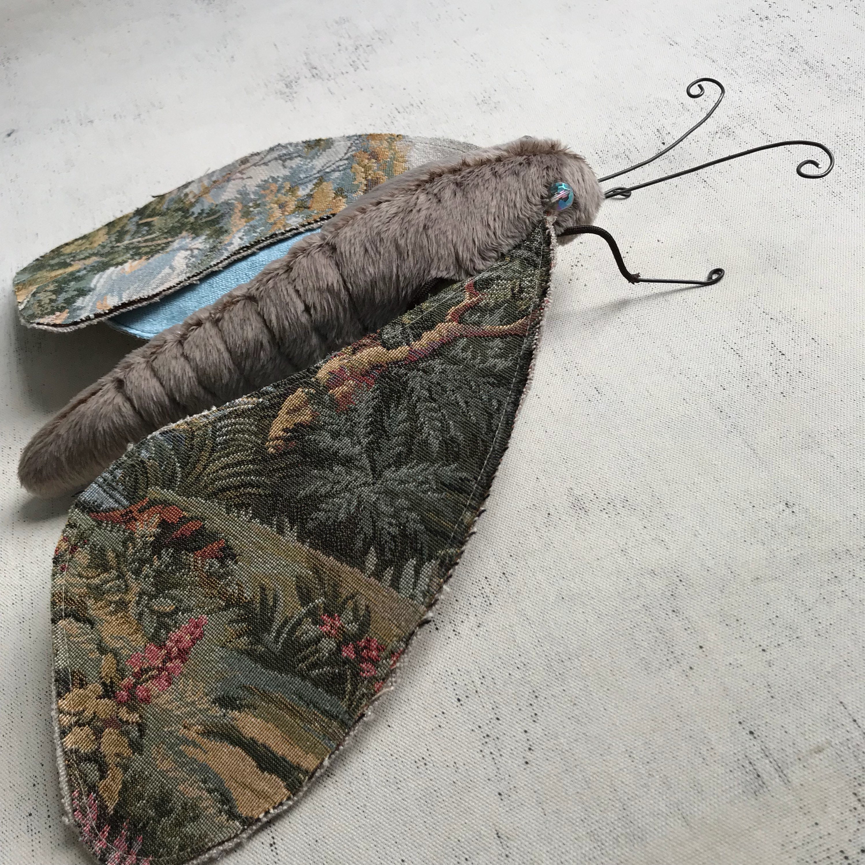 Tapestry Moth Fairytale Story Telling Moth Textile Etsy