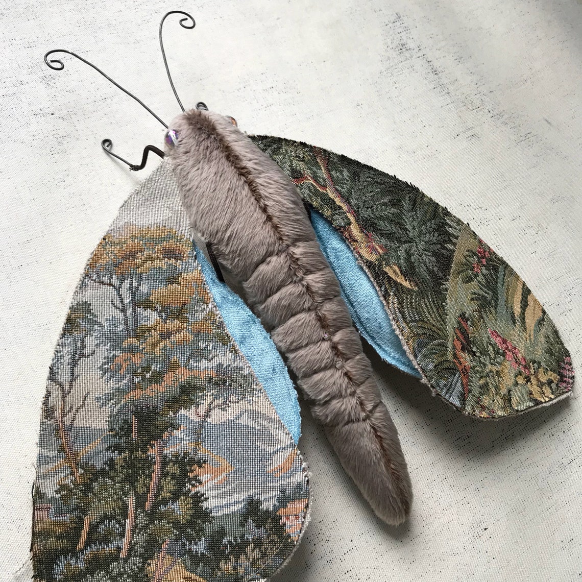 Tapestry Moth Fairytale Story Telling Moth Textile Etsy