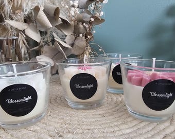 Blossomlight, scented candle - handmade