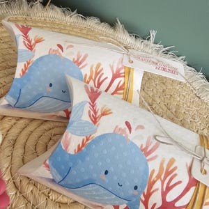 Boite à dragées thème baleine