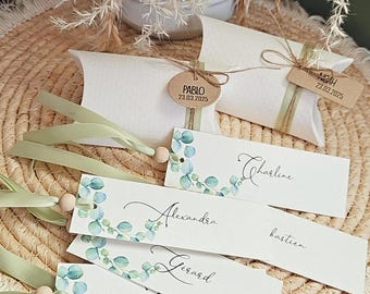 Personalized plant place markers, eucalyptus