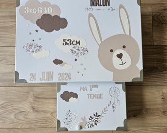 Rabbit theme birth box