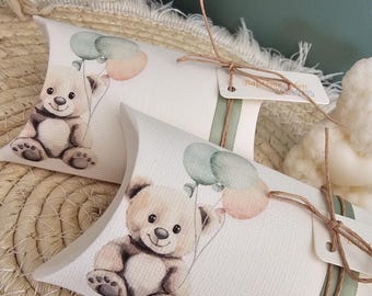 Teddy bear and balloon themed candy box