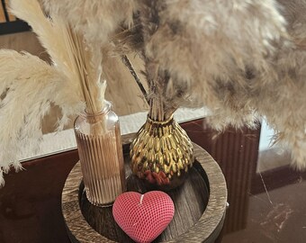 Heart-shaped candle for seduction - handcrafted scented candle