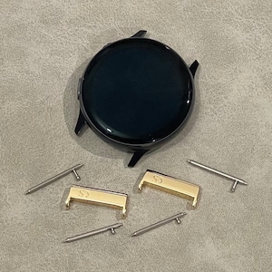 Gold Watch Band Connector Set for Galaxy Watch 5 (20mm to 18mm)