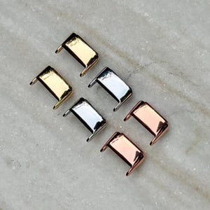 Fitbit Luxe Band Connectors DIY Attachments Set - Gold, Silver, Rose Gold