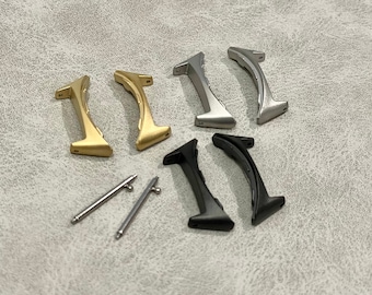 Pixel Watch Band Connectors 41mm Adapters: Gold/Silver/Black, 18mm Pins (Set of 2)