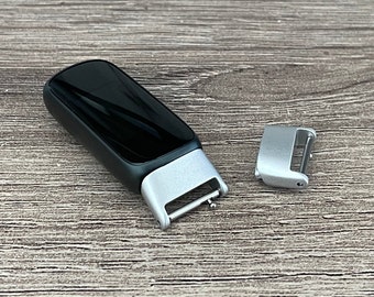 Silver Fitbit Luxe Connectors DIY Band Attachment Set