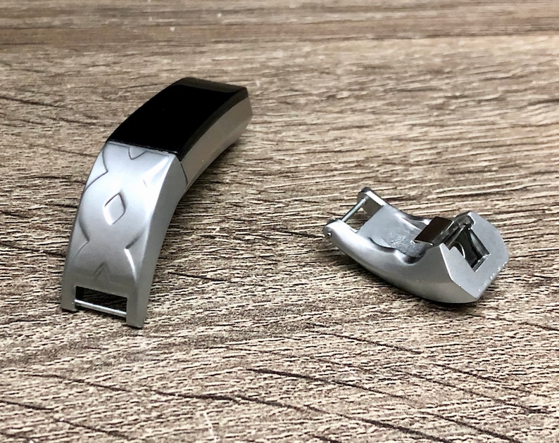 Set 2 Pcs Connectors for Fitbit Alta HR Matte Silver Replacement Attachment Parts for Fitbit Alta HR Band DIY Fitbit Alta Bracelet Supply