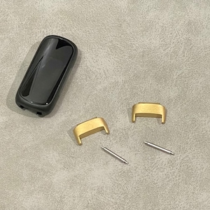 Set Connectors for Fitbit Inspire 3 Replacement Adapters ( Silver, Gold, Black ) 12mm Pins Attachment, DIY Fitbit Inspire 3 Band Bracelet