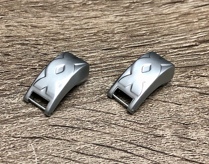 Set 2 Pcs Connectors for Fitbit Alta HR Matte Silver Replacement Attachment Parts for Fitbit Alta HR Band DIY Fitbit Alta Bracelet Supply