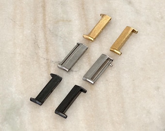 Fitbit Versa 4 Connectors Adapters DIY Watch Bands, Straps - Silver, Gold, Black 20mm Pins