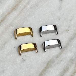 Fitbit Inspire 3 Band Adapters DIY Strap Connectors with 12mm Pins, Gold, Silver