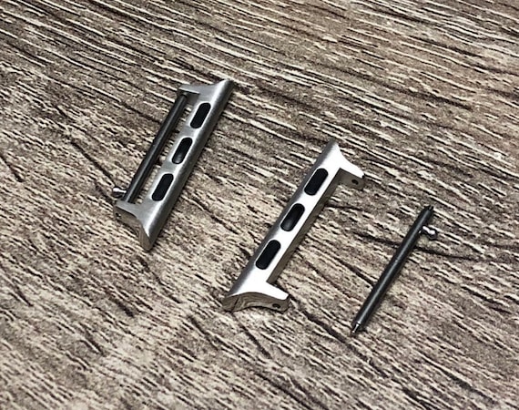 Silver Apple Watch Band Connectors: 22mm Quick Release Pin