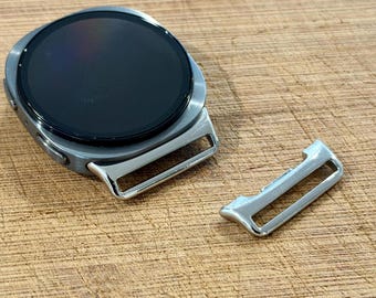 Connettore per cinturino Galaxy Watch 8 color argento, adattatori in acciaio inossidabile, set da 2